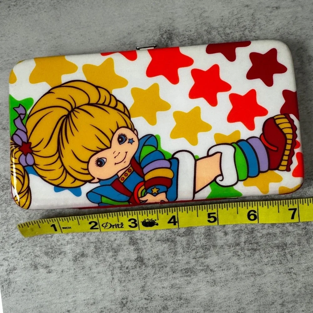 Rainbow Brite Wallet Womens OS White Star Hinge Clutch Hallmark 2012 Retro 80s